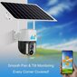 Belaidė lauko kamera Happy People V36 WiFi su saulės baterija FullHD 1080p IP66 kaina ir informacija | Stebėjimo kameros | pigu.lt
