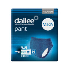 Sauskelnės suaugusiems Dailee Pant Men Premium Plus M, 15 vnt. kaina ir informacija | Sauskelnės, įklotai, paklotai suaugusiems | pigu.lt