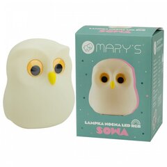 Ночник Mary's LED Owl цена и информация | Настольные светильники | pigu.lt