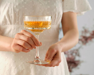 Pasabache Art deco stiliaus šampano taurės Elysia, 260 ml, 4 vnt. kaina ir informacija | Taurės, puodeliai, ąsočiai | pigu.lt