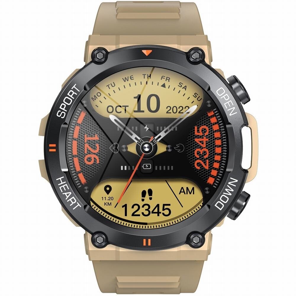 Gravity GT7-4 Pro Brown kaina ir informacija | Išmanieji laikrodžiai (smartwatch) | pigu.lt