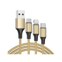 Type-C 3in1 USB 06278_Z Ł цена и информация | Зарядные устройства для телефонов | pigu.lt