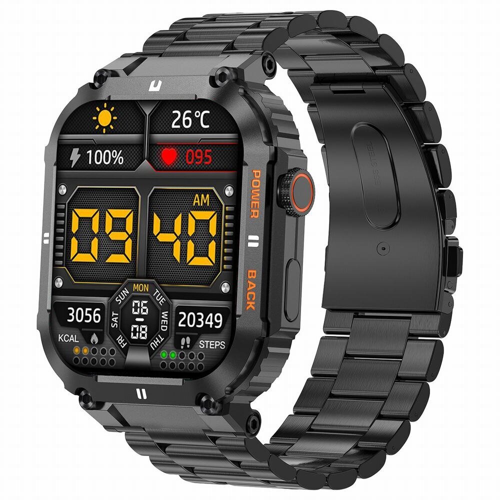 Gravity GT6-2 Black kaina ir informacija | Išmanieji laikrodžiai (smartwatch) | pigu.lt