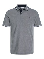 Jack & Jones polo marškinėliai vyrams 12143859*03, pilki kaina ir informacija | Vyriški marškinėliai | pigu.lt