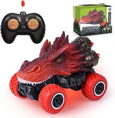 Nuotoliniu būdu valdomas automobilis Dinozauras Vatos, raudonas/juodas kaina ir informacija | Žaislai berniukams | pigu.lt