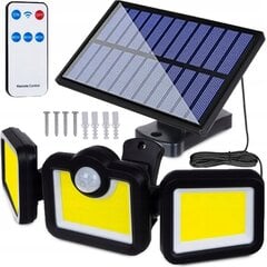Уличный светодиодный светильник Fluxar с солнечной батареей и датчиком движения 3 в 1 цена и информация | Уличные светильники | pigu.lt