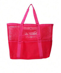 Didelė paplūdimio krepšys, Elektronika LV-2366, rožinis, 45x20 cm kaina ir informacija | Moteriškos rankinės | pigu.lt
