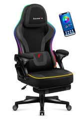 Игровое кресло Huzaro Force 4.6 Black Mesh RGB Smart цена и информация | Офисные кресла | pigu.lt