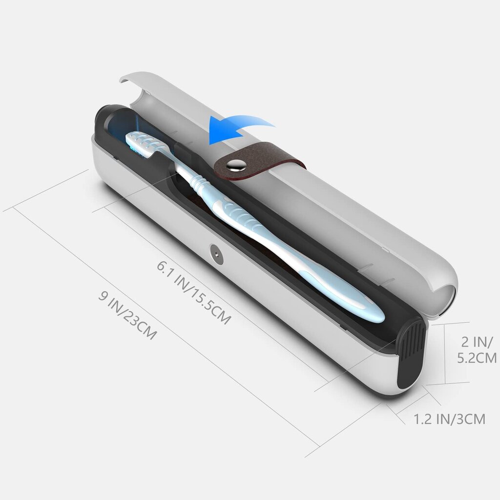 Dėklas dantų šepetėliams su UV spinduliais Harmony Hill's AT535 kaina ir informacija | Vonios kambario aksesuarai | pigu.lt