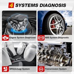 Automobilio diagnostikos prietaisas Launch CRP123 AT582, 1 vnt. kaina ir informacija | Auto reikmenys | pigu.lt