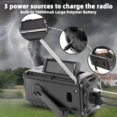 Многофункциональный радиоприемник для чрезвычайных ситуаций цена и информация | Радиоприемники и будильники | pigu.lt
