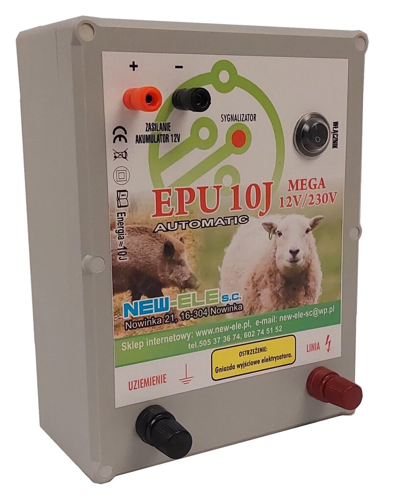 Elektrinis piemuo New-Ele EPU-10J 12/230V kaina ir informacija | Prekės ūkiniams gyvūnams | pigu.lt