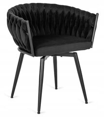 Valgomojo kėdė Lili Velvet, juoda kaina ir informacija | Virtuvės ir valgomojo kėdės | pigu.lt