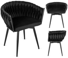 Valgomojo kėdė Lili Velvet, juoda kaina ir informacija | Virtuvės ir valgomojo kėdės | pigu.lt