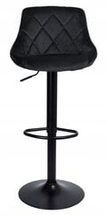 Baro kėdė Cydro 105 cm, juoda kaina ir informacija | Virtuvės ir valgomojo kėdės | pigu.lt