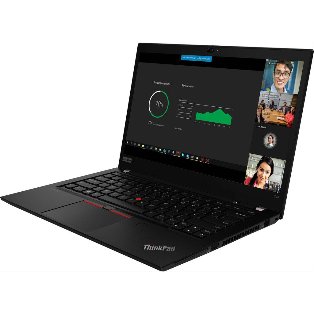 Lenovo Thinkpad T14 Gen 1 (Intel) 14 Intel Core i5-10210U 16/256GB SSD Windows 11 Pro Black Matte цена и информация | Nešiojami kompiuteriai | pigu.lt