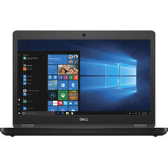 Dell Latitude 5490 Intel Core i5-8350U 8G/256GB SSD Windows 11 Pro Black цена и информация | Ноутбуки | pigu.lt