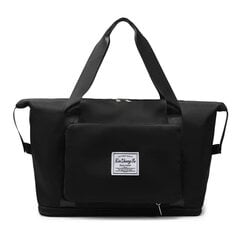 Складная дорожная сумка S2, черная цена и информация | Чемоданы, дорожные сумки  | pigu.lt