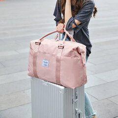 Складная дорожная сумка S2, розовая. цена и информация | Чемоданы, дорожные сумки  | pigu.lt