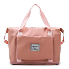 Складная дорожная сумка S2, розовая. цена и информация | Чемоданы, дорожные сумки  | pigu.lt