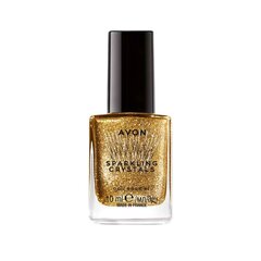 Лак для ногтей с блёстками, Golden Extravaganza, 10мл, Sparkling Crystals Avon цена и информация | Лаки, укрепители для ногтей | pigu.lt