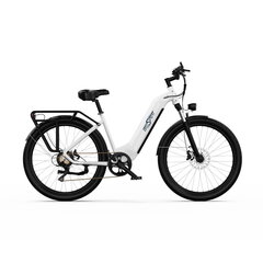 Elektrinis dviratis OneSport OT05, 27,5", 250W, 18,2Ah, baltas kaina ir informacija | Elektriniai dviračiai | pigu.lt