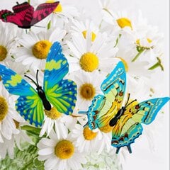 Декорационное украшение бабочки, 8шт. цена и информация | Декорации для сада | pigu.lt