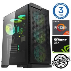 Intop Ryzen 5 5600X 32GB 1TB SSD M.2 NVME GTX1650 4GB no-OS kaina ir informacija | Stacionarūs kompiuteriai | pigu.lt