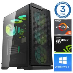 Intop Ryzen 5 5600X 16GB 500SSD M.2 NVME GTX1650 4GB WIN11 kaina ir informacija | Stacionarūs kompiuteriai | pigu.lt