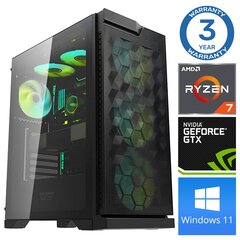 Intop Ryzen 7 5700X 16GB 1TB SSD M.2 NVME GTX1650 4GB WIN11 kaina ir informacija | Stacionarūs kompiuteriai | pigu.lt