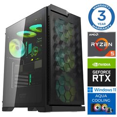 Intop Aqua Ryzen 5 7600X 16GB DDR5 500SSD M.2 NVME RTX3060 12GB WIN11 kaina ir informacija | Stacionarūs kompiuteriai | pigu.lt