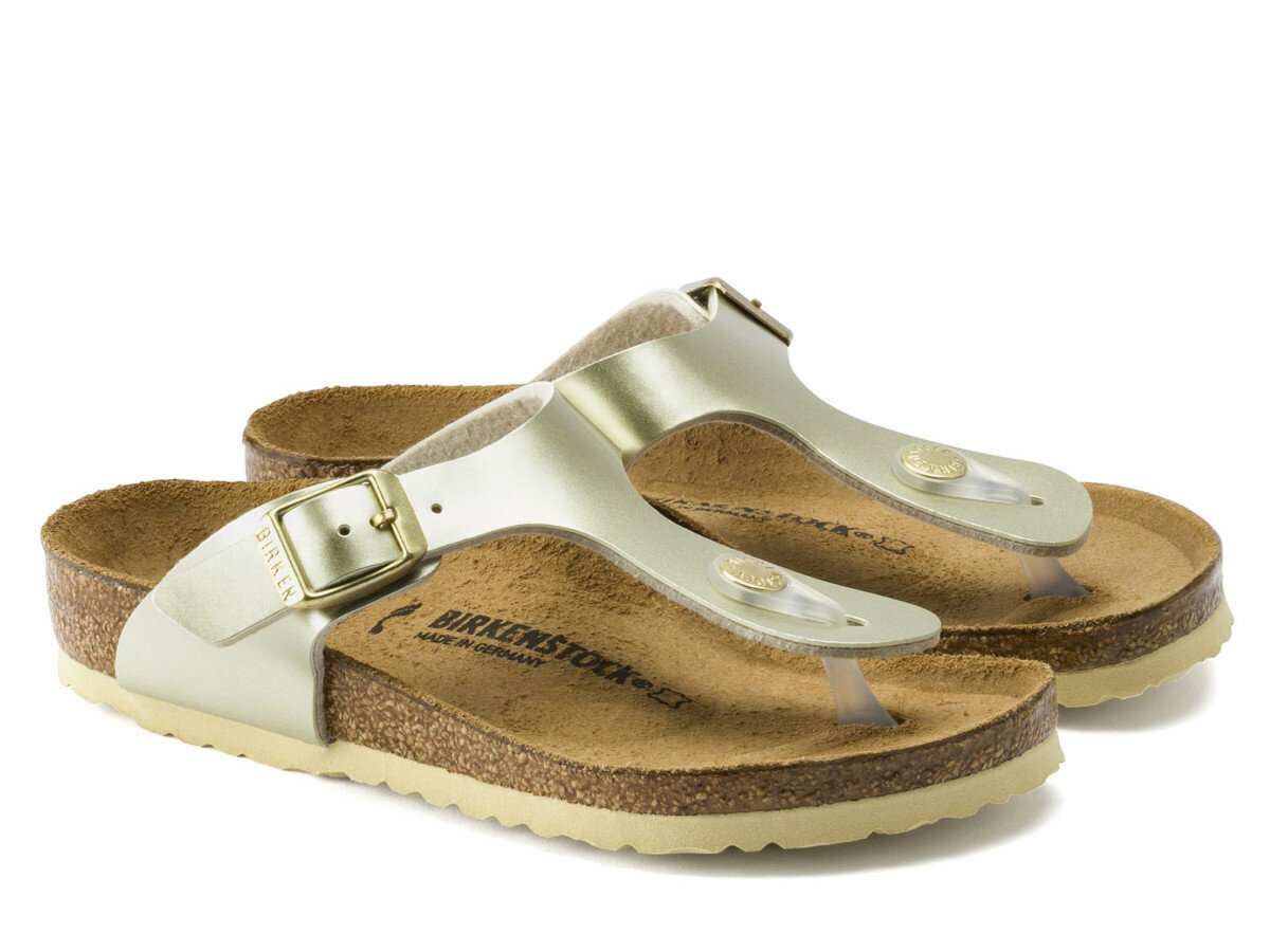 Šlepetės moterims Birkenstock 1015593, aukso spalvos kaina ir informacija | Šlepetės, kambario avalynė vaikams | pigu.lt