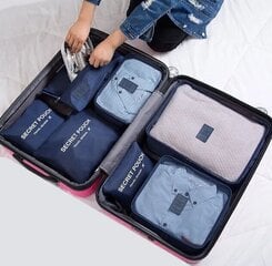 Комплект из 6 органайзеров для чемоданов Perf цена и информация | Чемоданы, дорожные сумки  | pigu.lt