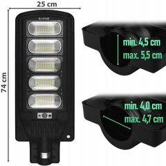 Уличный светодиодный светильник Fluxar S697 с солнечной батареей 1200 Вт цена и информация | Уличные светильники | pigu.lt