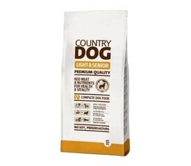 Country Dog Light Senior, 15 kg kaina ir informacija | Sausas maistas šunims | pigu.lt