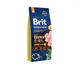 Brit Premium By Nature Junior M vidutinio dydžio veislių šuniukams, 3 kg kaina ir informacija | Sausas maistas šunims | pigu.lt