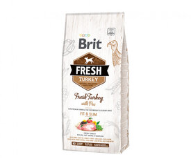 Brit Fresh Turkey with Pea Light Fit&Slim viršsvorio turintiems vyresnio amžiaus šunims, 2,5 kg kaina ir informacija | Sausas maistas šunims | pigu.lt