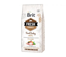 Brit Fresh Turkey with Pea Light Fit&Slim viršsvorio turintiems vyresnio amžiaus šunims, 2,5 kg kaina ir informacija | Sausas maistas šunims | pigu.lt