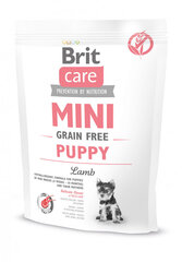 Brit Care Mini Puppy Lamb hipoalerginis, begrūdis mažų veislių šuniukams ir jų mamoms, 0,4 kg kaina ir informacija | Sausas maistas šunims | pigu.lt