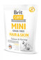 Brit Care Mini Hair&Skin hipoalerginis, begrūdis šunims, kailio priežiūrai, 2 kg kaina ir informacija | Sausas maistas šunims | pigu.lt