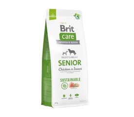 Brit Care Sustainable Senior Chicken&Insect vyresnio amžiaus šunims, 12 kg kaina ir informacija | Sausas maistas šunims | pigu.lt