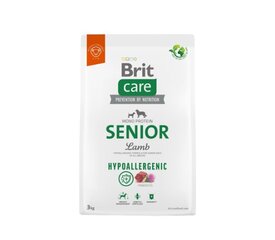 Brit Care Hypoallergenic Senior Lamb гипоаллергенный сухой корм для пожилых собак., 3 кг цена и информация | Сухой корм для собак | pigu.lt