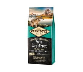 Carnilove Fresh Carp&Trout Adult begrūdis, šunims, 12 kg kaina ir informacija | Sausas maistas šunims | pigu.lt