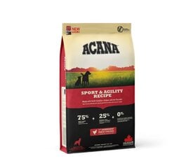 Acana Sport&Agility begrūdis, aktyviems šunims, 11,4 kg kaina ir informacija | Sausas maistas šunims | pigu.lt