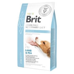 Brit GF Veterinary Diets Dog Obesity begrūdis, turintiems viršsvorio šunims, 2 kg kaina ir informacija | Sausas maistas šunims | pigu.lt