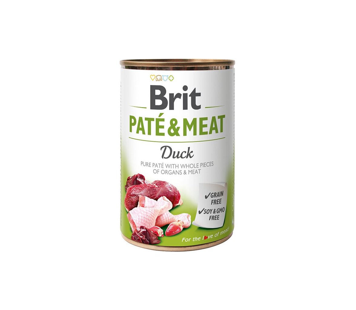 Brit Care Duck Paté & Meat konservai šunims, 400 g kaina ir informacija | Konservai šunims | pigu.lt