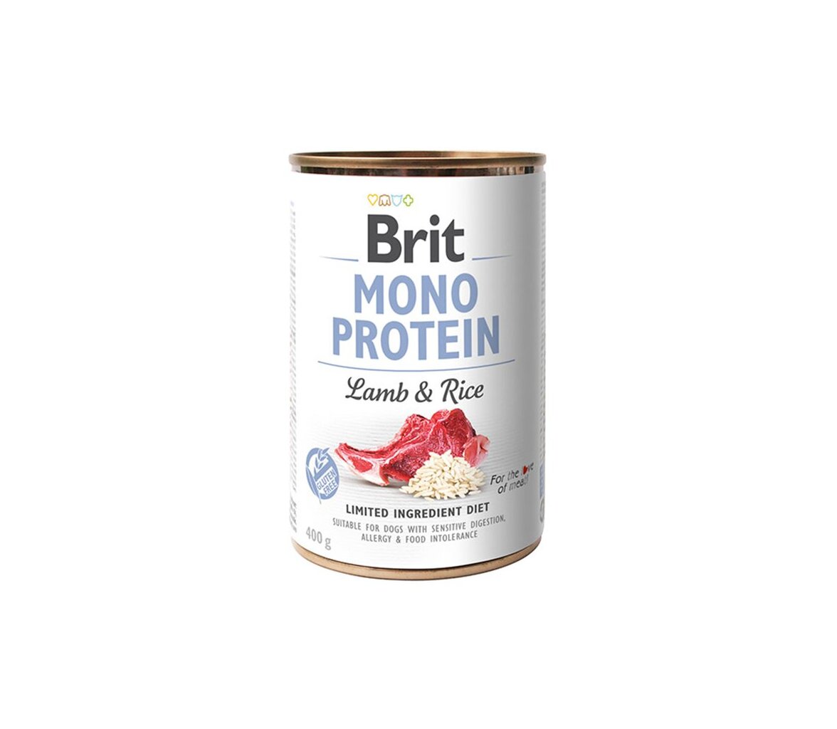 Brit Care Mono Protein Lamb&Rice konservai alergiškiems, turintiems jautrų virškinimą šunims, 400 g kaina ir informacija | Konservai šunims | pigu.lt