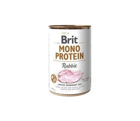 Brit Care Mono Protein Rabbit влажный корм для собак, страдающих аллергией, 400 г цена и информация | Консервы для собак | pigu.lt