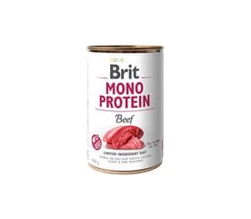 Brit Care Mono Protein Beef konservai alergiškiems šunims, 400 g kaina ir informacija | Konservai šunims | pigu.lt