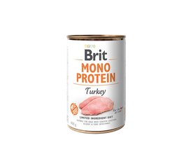 Brit Care Mono Protein Turkey влажный корм для собак, страдающих аллергией, 400 г цена и информация | Консервы для собак | pigu.lt